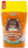 Наполнитель для кошачьих туалетов Сибирская кошка БЮДЖЕТ 5л