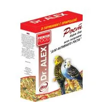 Корм для попугаев Dr ALEX 500 гр ( РОСТ ) PREMIUM FOOD